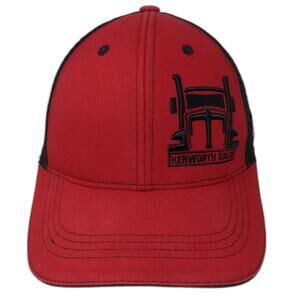 Kenworth Sales Strapback Trucker Hat Red One Size Adjustable 6 Panel 360 Apparel